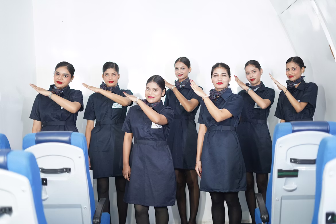 professional air hostess career student