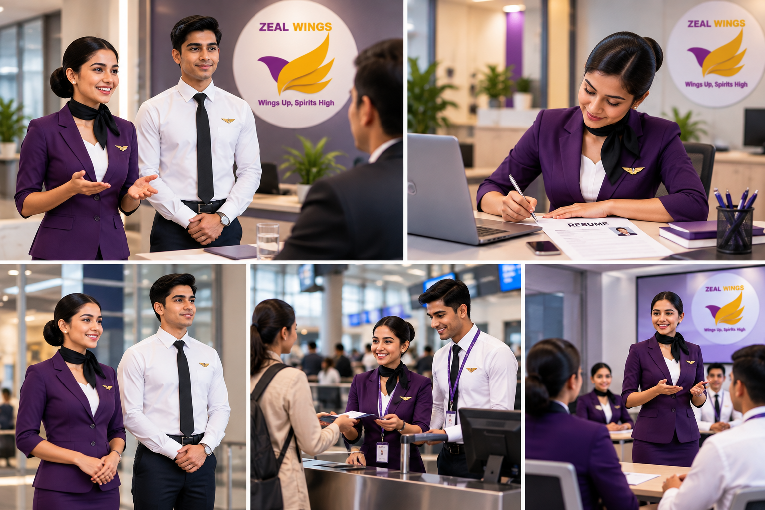 Zeal Wings Aviation Training Showcase cabin crew self introductiom